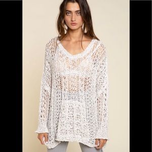 Brand New Large Fishnet Coverup